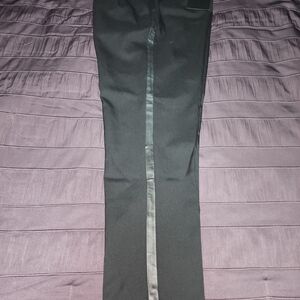 NWT $165 The Kooples Black Satin-Trim Tuxedo Dress Pants Size 38
